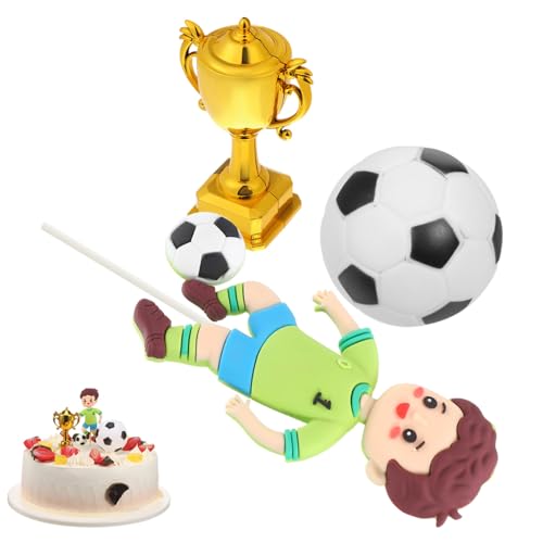 Toyvian Soccer Cake Topper mit Teiligem Fußball Themen Design Trophäen und Fußballfiguren Farbintensive Feste Kuchen Dekoration für Kindergeburtstag und Party Toyvian Soccer Cake Topper mit Teiligem Fußball Themen Design Trophäen und Fußballfiguren Farbintensive Feste Kuchen Dekoration für Kindergeburtstag und Party von Toyvian