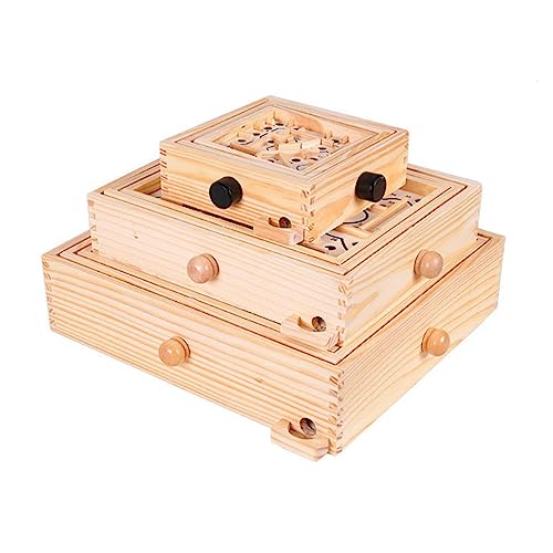 Toyvian Rätsel Spielzeuge Spielzeug Holzpuzzles Für Erwachsene Für Erwachsene Labyrinth Puzzles Aus Holzperlen Kind Ball Bambus Erwachsener Balancierendes Perlenspielzeug von Toyvian