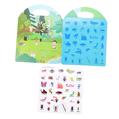 Toyvian Stickerbuch für Lustiges und Lehrreiches Aufkleberbuch für Kleinkinder Fördert Kognitive Fähigkeiten für Reisen und Kreative Beschäftigung Sicher von Toyvian