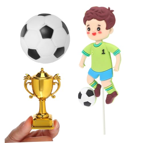 Toyvian Teiliges Fußball Kindergeburtstag Kuchen Dekorationsset Bunte Lichtechte Fußball Tortendeko mit Kunststoff Trophäe und Soft Einfache Montage Vielseitig Einsetzbar Toyvian Teiliges Fußball Kindergeburtstag Kuchen Dekorationsset Bunte Lichtechte Fußball Tortendeko mit Kunststoff Trophäe und Soft Einfache Montage Vielseitig Einsetzbar von Toyvian