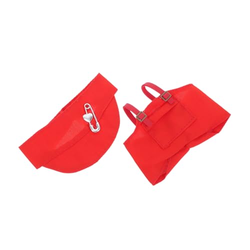 Toyvian Teiliges Puppenkleidungsset Rot für Puppen Einfach Anziehbares Outfit mit Latzhose und Hut Modische Kleidung für Plüschtiere und Puppen für Ankleiden und Rollenspiel Toyvian Teiliges Puppenkleidungsset Rot für Puppen Einfach Anziehbares Outfit mit Latzhose und Hut Modische Kleidung für Plüschtiere und Puppen für Ankleiden und Rollenspiel von Toyvian