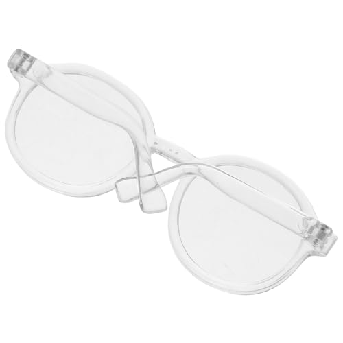 Toyvian Transparente Mini Puppenbrille DIY Dollhouse Accessoire Spiel Brille für Puppen Stilvolles Detailreiches Design für Puppenkostüm und Sammler von Toyvian