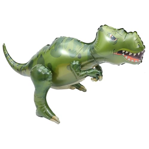 Toyvian Tyrannosaurus Rex-ballon Dinosaurier-folienballons Dinosaurier-luftballons- Party-dekorationsballons Aufblasbare Luftballons Partyballons Kreative Folienballons Aluminiumfolie von Toyvian