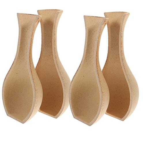 Toyvian Unlackierte Holz-Blumenflasche, Embryo, 4 Stück, halbe Vase, DIY-Vase für Zuhause, dekorativ Toyvian Unlackierte Holz-Blumenflasche, Embryo, 4 Stück, halbe Vase, DIY-Vase für Zuhause, dekorativ von Toyvian