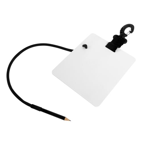Toyvian Unterwasser Schreibtafel mit Bleistift und Drehbarem Clip Tragbares Tauch Notizgerät für Wassersport für Tauchen und Schwimmen Vielseitig Einsetzbar Leicht und Handlich von Toyvian
