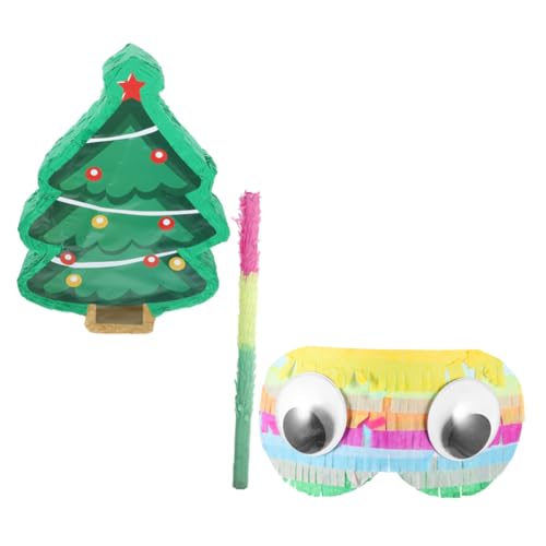 Toyvian Weihnachtliche Pinata in Tannenbaumform Teiliges Partyset mit und Augenbinde zum Befüllen mit Süßigkeiten für Kindergeburtstag und Festliche Weihnachtsdeko Toyvian Weihnachtliche Pinata in Tannenbaumform Teiliges Partyset mit und Augenbinde zum Befüllen mit Süßigkeiten für Kindergeburtstag und Festliche Weihnachtsdeko von Toyvian