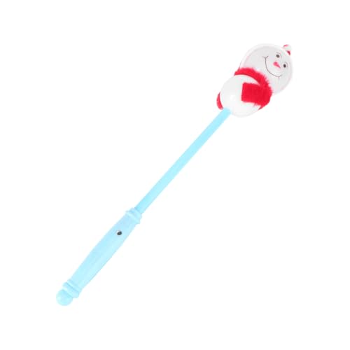 Toyvian Weihnachtlicher LED Schneemann Leuchtstab Bunt Leichte Blinkende Glühstäbe für Party Zauberhafter Weihnachtszauberstab mit Motiv Farbwechselnd Einzeln Verkauft Zufällige Farbe von Toyvian