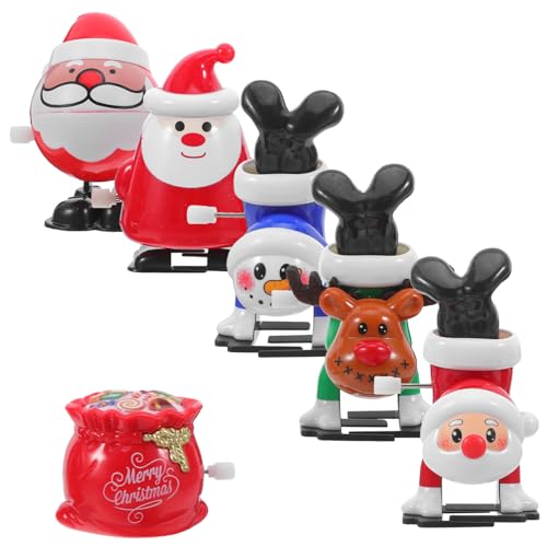 Toyvian Weihnachts Wind Up für Kreative Santa Claus Schneemann Rentier Lustige Weihnachtsfeier Mitgebsel Partygeschenke Teiliges für Festliche Stimmung von Toyvian