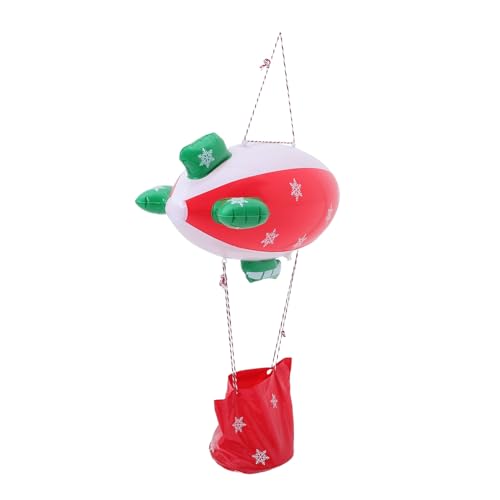 Toyvian Weihnachtsdekoration weihnachtliche Luftballons aufblasen Neujahrsparty Luftballons für Kinderpartys Ferienballons Weihnachten blasen in die Luft Raumschiff-Ballons Plastik von Toyvian