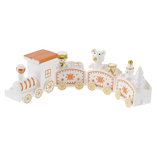 Toyvian Weihnachtszug-, Kleiner Zug-, Weihnachtsdekoration, Desktop-weihnachtsornament von Toyvian