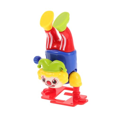 Toyvian Wind Up Clown für Tanzender Zirkus Clown mit Aufziehfunktion Action Figur Halloween Party Mitgebsel und in Rot von Toyvian