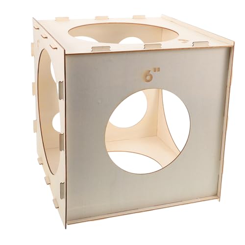 Toyvian Zusammenklappbares Ballon Messgerät aus Holz Ballon Sizer Würfel Präzises Messwerkzeug für Runde Luftballons Leichtes Tragbares Design für Ballonbögen Säulen und Dekorationen Toyvian Zusammenklappbares Ballon Messgerät aus Holz Ballon Sizer Würfel Präzises Messwerkzeug für Runde Luftballons Leichtes Tragbares Design für Ballonbögen Säulen und Dekorationen von Toyvian