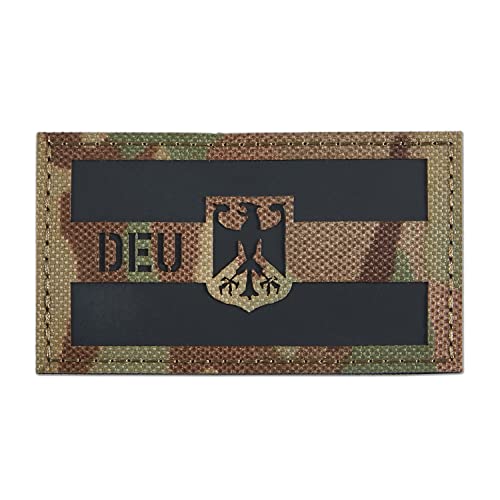 DEU Deutschland IR Infrarot Reflektierende Patches Klett Militär Bundeswehr Patch Klett Patches Für Taktische Kleidung Rucksack Baseballkappe Uniform Weste Hundegeschirr von TraLxwee