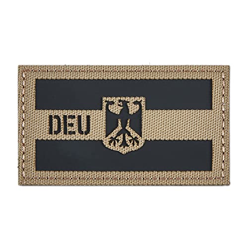 DEU Deutschland IR Infrarot Reflektierende Patches Klett Militär Bundeswehr Patch Klett Patches Für Taktische Kleidung Rucksack Baseballkappe Uniform Weste Hundegeschirr von TraLxwee