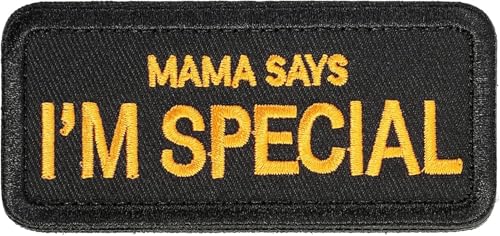 Patches Klett Militär Fun Patch Für Taktische Kleidung Rucksack Baseballkappe Weste Hundegeschirr (Mama Says I'm Special) von TraLxwee