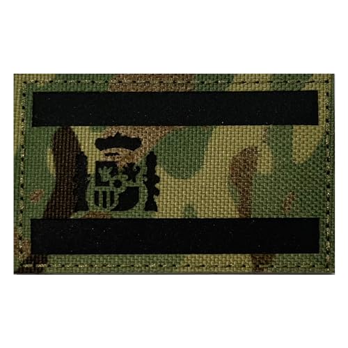 Spanien IR Infrarot Reflektierende Patches Klett Militär Bundeswehr Patch Klett Patches Für Taktische Kleidung Rucksack Baseballkappe Uniform Weste Hundegeschirr von TraLxwee