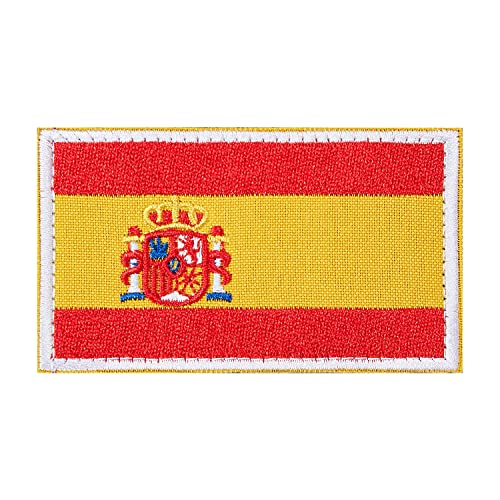 Spanien Patches Klett Militär Bundeswehr Patch Klett Patches Für Taktische Kleidung Rucksack Baseballkappe Uniform Weste Hundegeschirr von TraLxwee