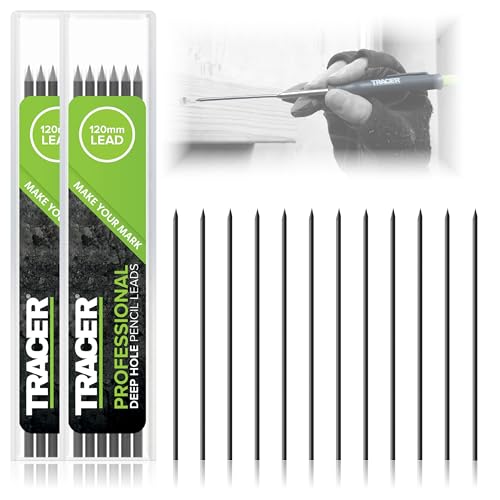 Tracer Ersatzminen-Set für tiefe Löcher, Graphitminen, 2,8 mm, 12 Stück, 12 Stück Tracer Ersatzminen-Set für tiefe Löcher, Graphitminen, 2,8 mm, 12 Stück, 12 Stück von Tracer