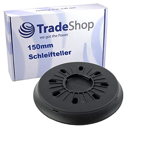 Trade-Shop Klett Schleifteller/Stützteller/Haftteller 15cm Durchmesser, 33 Löcher, Ersatz für Festool hart FastFix ST-STF D150/MJ2-FX-W-HT 496147 202461 von Trade-Shop