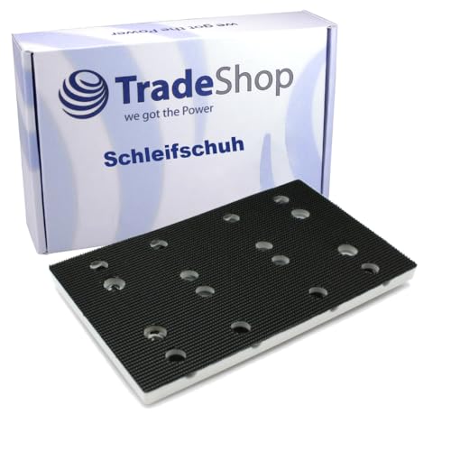 Trade-Shop Schleifplatte Schleifschuh 80 x 130mm kompatibel mit Festool RS400, RTS400, RTS400REQ, RTSC400 ersetzt 489252 (SSH-STF-80x130/12) von Trade-Shop