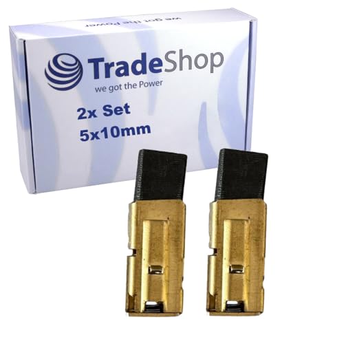 2x Motorkohlen Kohlebürsten 5x10mm mit Halterung kompatibel mit Metabo B 650/2 S, BE 520 R+L, BE 521 R+L, BE 522 S R+L, SBE 2000 ersetzt 316033730 2x Motorkohlen Kohlebürsten 5x10mm mit Halterung kompatibel mit Metabo B 650/2 S, BE 520 R+L, BE 521 R+L, BE 522 S R+L, SBE 2000 ersetzt 316033730 von Trade-Shop