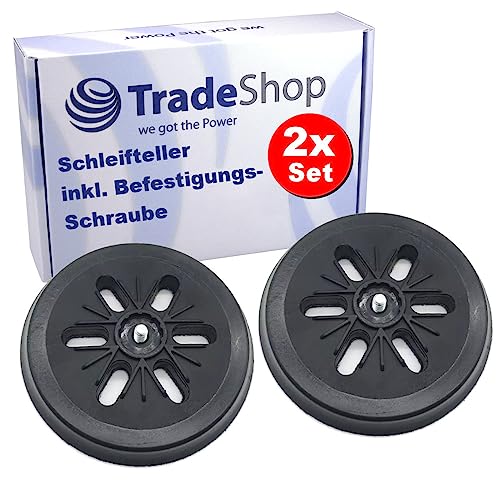 2x Trade-Shop 6-Loch Klett Schleifteller Stützteller Haftteller Ø150mm inkl. M8 Schraube kompatibel mit Bosch GEX 150 AC, PEX 420 AE Exzenterschleifer 2x Trade-Shop 6-Loch Klett Schleifteller Stützteller Haftteller Ø150mm inkl. M8 Schraube kompatibel mit Bosch GEX 150 AC, PEX 420 AE Exzenterschleifer von Trade-Shop