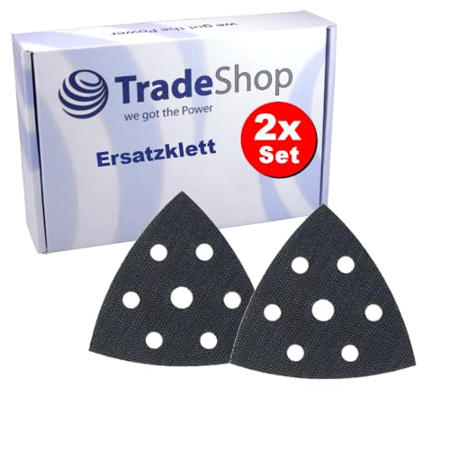 2x Trade-Shop Ersatzklett 93x93x93mm selbstklebend Dreieck kompatibel mit Einhell TE-DS 20 E, TC-DS 19, BT-DS 180, kompatibel mit Pattfield PE-260 DS 2x Trade-Shop Ersatzklett 93x93x93mm selbstklebend Dreieck kompatibel mit Einhell TE-DS 20 E, TC-DS 19, BT-DS 180, kompatibel mit Pattfield PE-260 DS von Trade-Shop