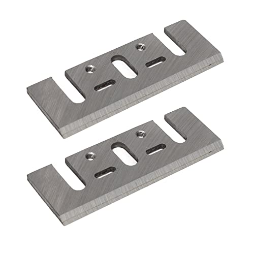 2x Trade-Shop Hobelmesser/Wendemesser/Ersatzmesser HSS 82x29x3mm kompatibel mit Makita 1923H 1923HO M102 MI900 KP0810, Hitachi F20 F20A FP20A von Trade-Shop