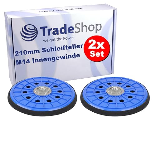 2x Trade-Shop Klett Schleifteller/Treibteller kompatibel mit Germania WDS710 WDS999, kompatibel mit Variolux V-TBS 600 Trockenbauschleifer von Trade-Shop