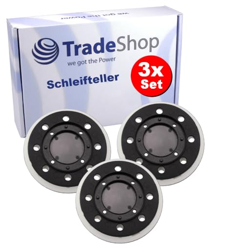 3x Trade-Shop Klett Schleifteller Stützteller 125mm kompatibel mit Festool ST-STF 125/8-M4-J W-HT, 492280 / Exzenterschleifer Ersatzteil 3x Trade-Shop Klett Schleifteller Stützteller 125mm kompatibel mit Festool ST-STF 125/8-M4-J W-HT, 492280 / Exzenterschleifer Ersatzteil von Trade-Shop