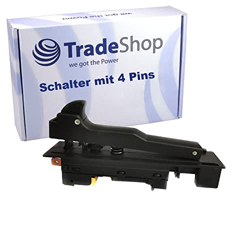 Trade-Shop Elektronikschalter/Schalter/Schaltereinheit kompatibel mit Makita GA7020R GA7030R GA7040R GA9020R GA9030R / mit 4 Anschlusskontakten von Trade-Shop
