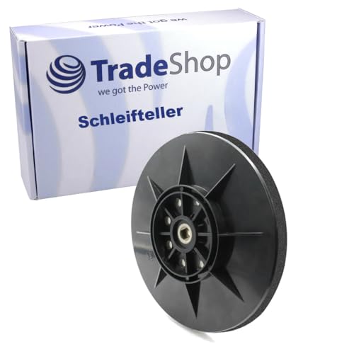 Trade-Shop Klett 8-Loch Schleifteller/Haftteller/Stützteller Ø225mm kompatibel mit Einhell TC-DW 225, TE-DW 225 Trockenbauschleifer von Trade-Shop
