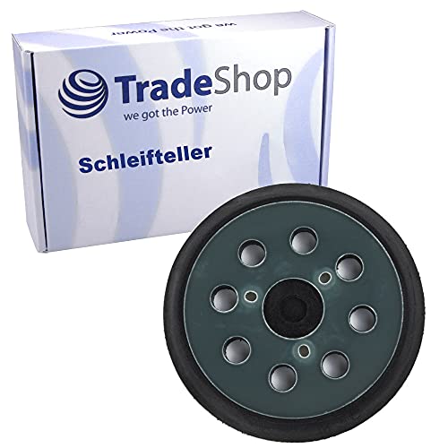 Trade-Shop Klett Schleifteller/Stützteller/Haftteller für Milwaukee ROS 125 E Porter Cable 390/K 382 343/K 343VSK Exzenterschleifer / 125mm von Trade-Shop
