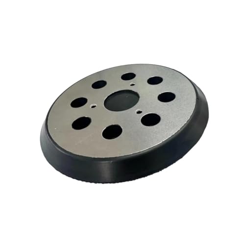 Trade-Shop Schleifteller Stützteller 125mm mit Metall-Rückseite kompatibel mit DeWalt DW426/K D26453/K D26451, Hitachi SV13YA SV13YB Exzenterschleifer von Trade-Shop