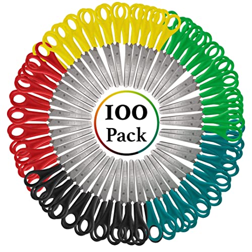 Kinderschere, 12,7 cm, stumpfe Spitze, Großpackung mit Schere, perfekt für Schule und Bastelprojekte, 96 Stück Kinderschere, 12,7 cm, stumpfe Spitze, Großpackung mit Schere, perfekt für Schule und Bastelprojekte, 96 Stück von Trail maker