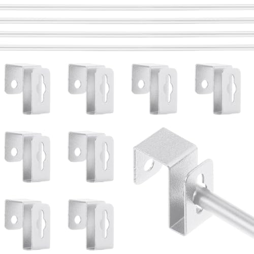 Trandraft Hängeregistratur-Clips, Metall, silberfarben, 4 Stück, 12 Stück, 8 Hängeschienen, 4 Aktenschrankschienen, passend für 1/2 Schublade, Dokumentenaufhänger für Schränke Trandraft Hängeregistratur-Clips, Metall, silberfarben, 4 Stück, 12 Stück, 8 Hängeschienen, 4 Aktenschrankschienen, passend für 1/2 Schublade, Dokumentenaufhänger für Schränke von Trandraft