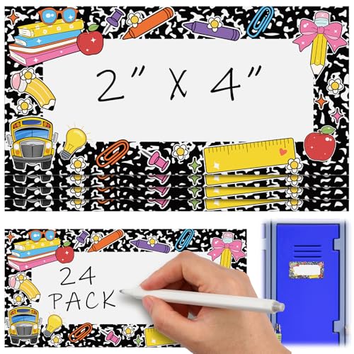 Trandraft Magnetische, trocken abwischbare Etiketten, magnetisch, für Spind, Regal, Klassenzimmer, Schule, Bus, Zuhause, Büro, Garage, Kühlschrank, 24 Stück, 5,1 x 10,2 cm Trandraft Magnetische, trocken abwischbare Etiketten, magnetisch, für Spind, Regal, Klassenzimmer, Schule, Bus, Zuhause, Büro, Garage, Kühlschrank, 24 Stück, 5,1 x 10,2 cm von Trandraft