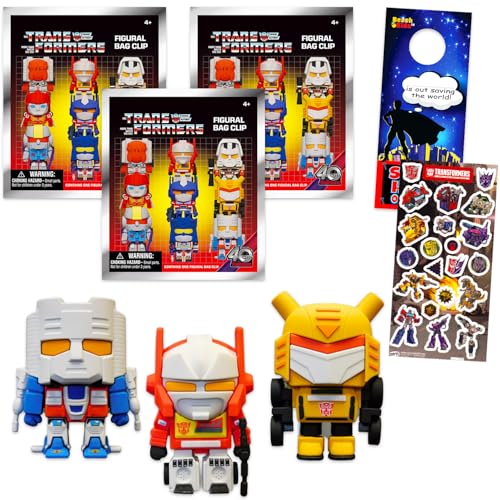 Transformers Blind Bag Partygeschenke für Kinder – Bündel mit 3 Mystery-Packs mit Taschen-Clip-Figuren plus Stickern, mehr | Transformers Geburtstagsparty-Zubehör für Jungen Transformers Blind Bag Partygeschenke für Kinder – Bündel mit 3 Mystery-Packs mit Taschen-Clip-Figuren plus Stickern, mehr | Transformers Geburtstagsparty-Zubehör für Jungen von Transformers