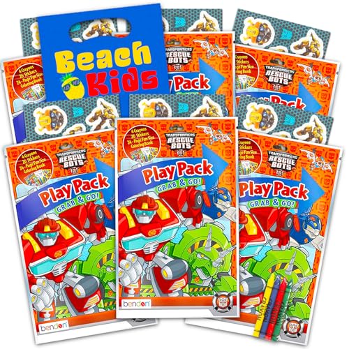 Transformers Partygeschenk-Set – Paket mit 6 Spielpackungen mit Malbüchern, Buntstiften, Aufklebern und Geschenktüten, Transformers Partyzubehör für Kinder Transformers Partygeschenk-Set – Paket mit 6 Spielpackungen mit Malbüchern, Buntstiften, Aufklebern und Geschenktüten, Transformers Partyzubehör für Kinder von Transformers