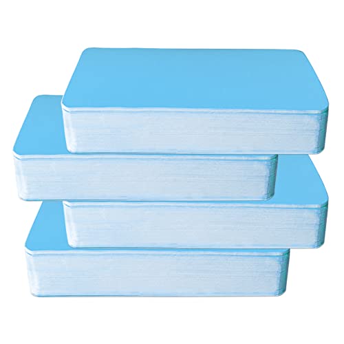 200 Stück Blanko Kraftpapier Karten,6 Farben DIY Papier Karten Wortkarten Karteikarten Mitteilungskarten Visitenkarten Lernkarten Memory Karten (Blau) von Traumarkeu