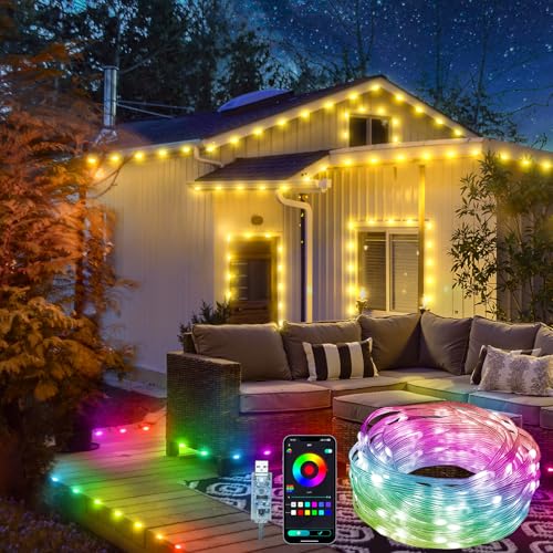 20M LED Lichterkette Außen mit Farbwechsel, 99+ Modi, APP Steuerung, Timer Wasserdicht Bunte RGB Lichterkette für Party Garten Balkon (USB Stecker) 20M LED Lichterkette Außen mit Farbwechsel, 99+ Modi, APP Steuerung, Timer Wasserdicht Bunte RGB Lichterkette für Party Garten Balkon (USB Stecker) von Traumheim