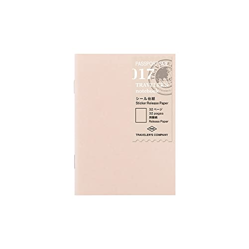 Midori Travelers Note Passport Size Refill - 017 Sticker Release Paper von Traveler's Company