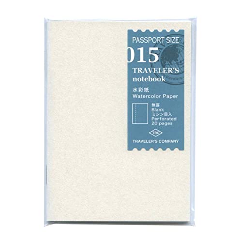 Watercolor Paper Notebook Nachfüllmine 015 für Traveler's Notebook Passport Size von Traveler's Company