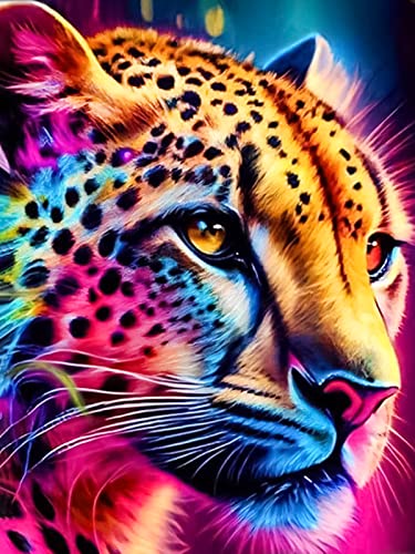 Diamond Painting Set Tier Hund Leopard, DIY 5D Diamant Painting Bilder Erwachsene Kinder, Diamond Malerei Full Drill Stickerei Kits für Anfänger, Kristallkunst für Home Wall Décor (Leopard,30x40cm) Diamond Painting Set Tier Hund Leopard, DIY 5D Diamant Painting Bilder Erwachsene Kinder, Diamond Malerei Full Drill Stickerei Kits für Anfänger, Kristallkunst für Home Wall Décor (Leopard,30x40cm) von Trayosin