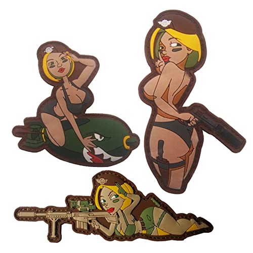 PVC Sexy Schönheit Patch 3D Rubber Aufnäher Klett Patches Military Taktischer Moral Abzeichen Patch für Uniform, Rucksäcke, Taktische Westen, Militäruniformen PVC Sexy Schönheit Patch 3D Rubber Aufnäher Klett Patches Military Taktischer Moral Abzeichen Patch für Uniform, Rucksäcke, Taktische Westen, Militäruniformen von Trayosin