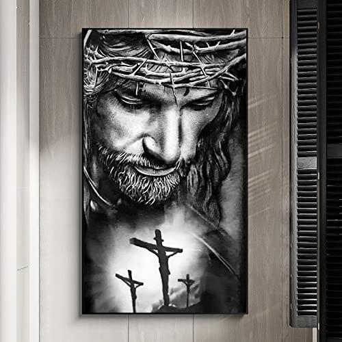 Trayosin 5D Diamond Painting Kreuz, Diamant Malerei Painting Bilder, Jesus Christentum Mann Full Set Groß DIY Diamant Gemälde Malen Nach Zahlen für Home Wall Decor (90x180cm) von Trayosin