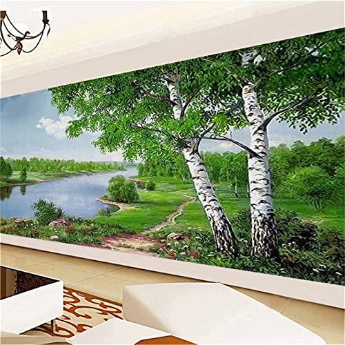 Trayosin Diamond Painting Set Landschaft, 5d Diamant Painting Bilder Full Groß DIY 5D Diamant Stickerei Kits für Home Wall Decor (100x40cm) von Trayosin