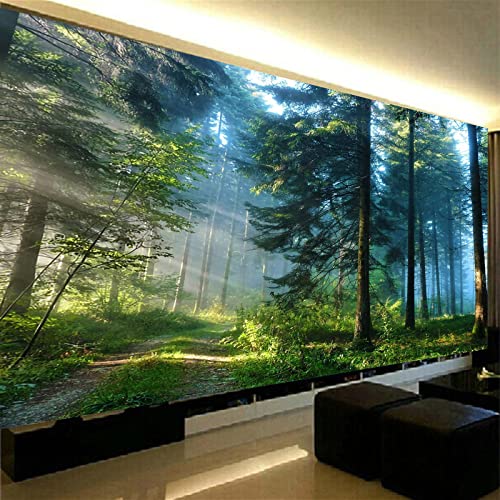 Trayosin Diamond Painting Set für Erwachsene,Diamant Painting Landschaft Malerei Kits,5D Diamant Painting grüner Wald Wohnzimmer Schlafzimmer Büro Wand Dekoration (100x40cm) von Trayosin