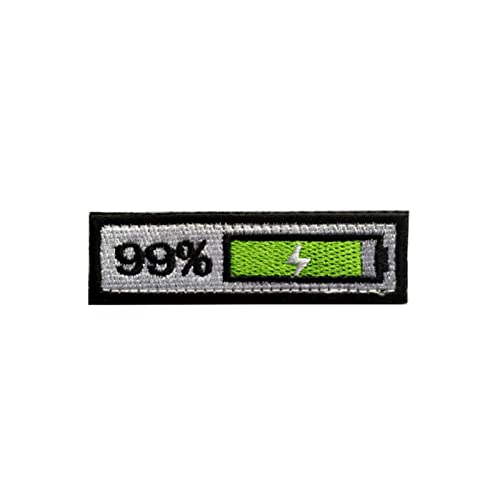 Trayosin PVC Klett Patch Elektrizität Bild Bestickter Aufnäher Applikation Bügelbild für Rucksäcke Militär Patches Aufkleber Abzeichen Klettbänder (E) von Trayosin
