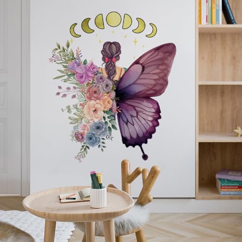 Wand Deko Flur Wandtattoo Schmetterlings - Mädchen Wandaufkleber Blumen Fee Wandtattoo Schmetterlinge Wanddekoration Schlafzimmer 0313 Wand Deko Flur Wandtattoo Schmetterlings - Mädchen Wandaufkleber Blumen Fee Wandtattoo Schmetterlinge Wanddekoration Schlafzimmer 0313 von Traziewell